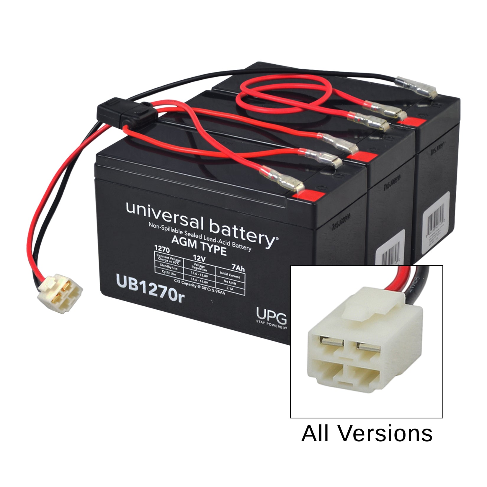 36 Volt Battery Pack for the Razor Dirt Quad 500 & EcoSmart Metro, featuring a black rectangular battery with red wires and a wiring harness for optimal performance and extended runtime.