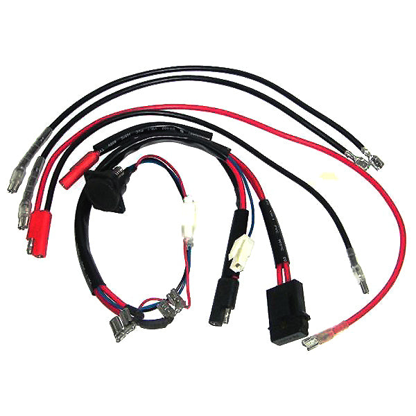 36 Volt Battery Wiring Harness with Charge Inhibitor and XLR-4 Connector for the eZIP 1000, showing a group of wires with connectors, suitable for scooters using a 4-pin charger port.