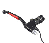 Right 2-Wire Black Aluminum Brake Lever shown with its wiring and handle, designed for right-side use on various electric and gas scooters.