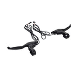 Brake Lever Set (Left & Right) for the GOTRAX EBE1 Folding Super Sport Bike 16 showing black bicycle handlebars with attached brake levers and cables.