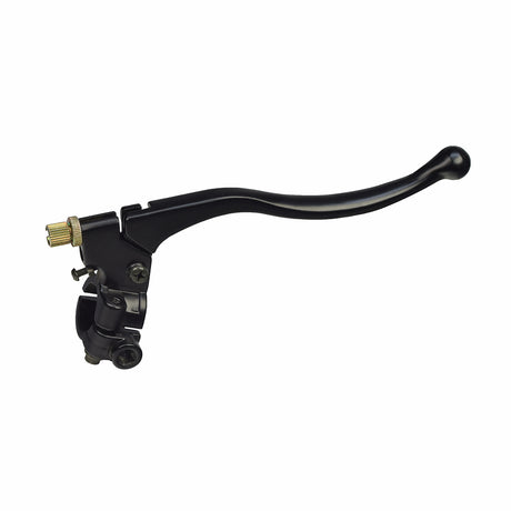 Right Brake Lever Assembly for the Baja DR50 50cc Dirt Bike featuring a sturdy black metal lever with a robust handle, designed for heavy-duty use in ATVs.