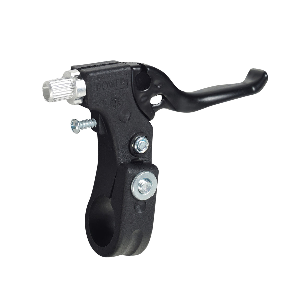 Brake Lever for the Mongoose Expo Freestyle Scooter, featuring a sleek design with a black handle and visible screws, available in left or right side configurations.