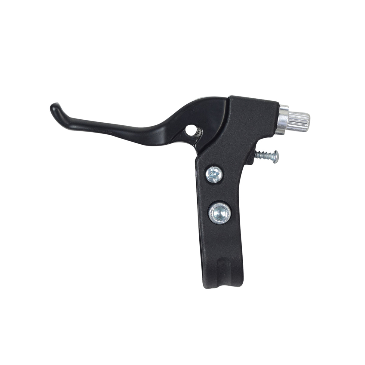 Brake Lever for the Mongoose Expo Freestyle Scooter, featuring a black handle and visible screws, designed for left or right side configuration. Note: Brake cables not included.