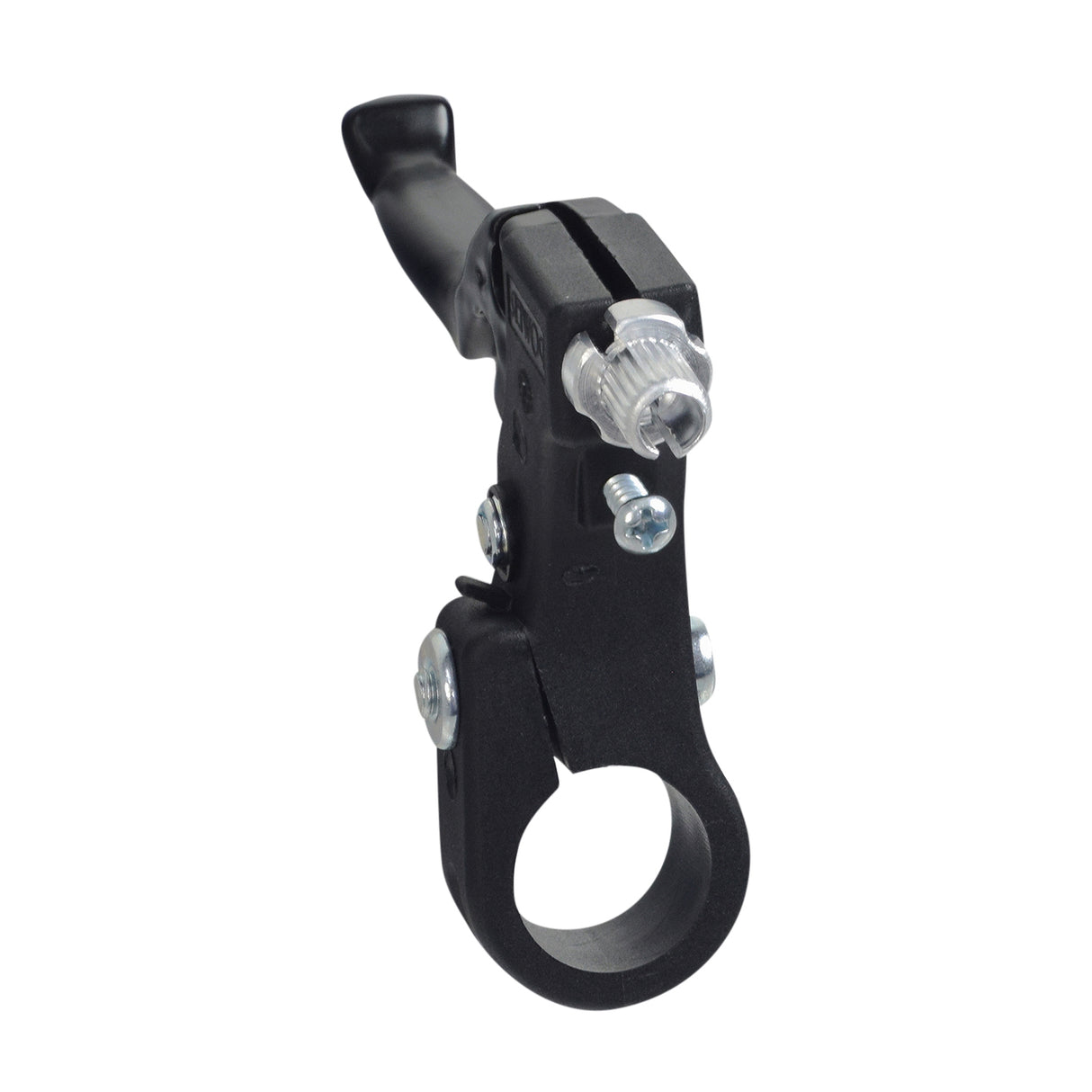 Brake Lever for the Mongoose Expo Freestyle Scooter, featuring a black handle with visible silver screws, suitable for both left and right side configurations.