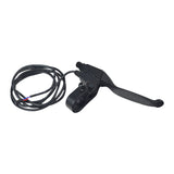 2-Wire Brake Lever for ANCHEER 12 Mini EB5 & 14 an-EB5 Plus Folding Electric Bicycles, featuring a black handlebar, black lever, and attached cables, suitable for electric bike models.