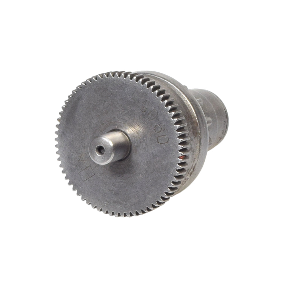 Starter Clutch Gear Assembly (Bendix) for 50cc QMB139 Go-Karts, featuring a close-up of a round metal gear on a white background, ideal for 50cc gasoline engines in various go-kart models.