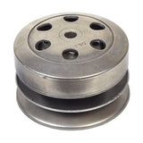 Complete Clutch Assembly (Driver Pulley) for the TaoTao ATM50-A1 Scooter, showcasing a stack of round metal objects with holes, integral to the smooth operation of 50cc 4-stroke QMB139 engines.