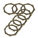 Clutch Plate for 110cc, 125cc, 150cc, 200cc, & 250cc ATVs & Dirt Bikes (Set of 7) showing a group of circular metal rings arranged closely together.