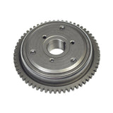 Starter Clutch Drive Assembly for 125cc & 150cc GY6 Go-Karts & Scooters, featuring a sturdy metal gear with a central hole, designed for reliable replacement and compatibility with multiple models.