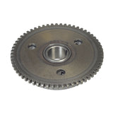 Starter Clutch Drive Assembly for 125cc & 150cc GY6 Go-Karts & Scooters, close-up of a sturdy metal gear with circular holes, showcasing essential components for reliable engine performance.