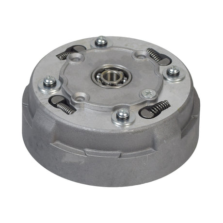 17-Tooth Clutch Assembly for Semi-Automatic 50cc - 110cc ATVs, featuring a round metal component with visible screws, designed for durability and fitting popular Chinese-made ATVs and dirt bikes.