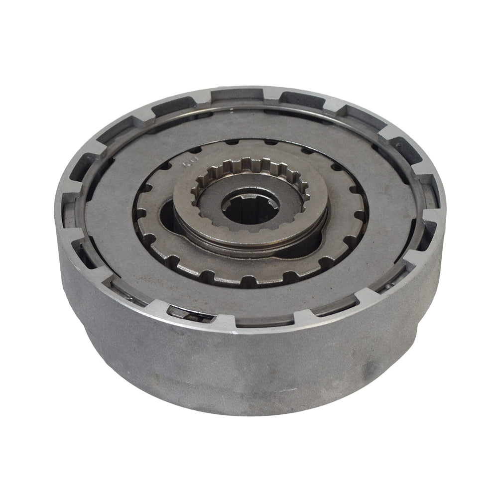 18-Tooth Clutch Assembly for Semi-Automatic 50cc - 110cc ATVs, featuring a robust metal circular design with visible gears, suitable for most 4-stroke TaoTao ATVs with semi-automatic gearboxes and reverse gear.