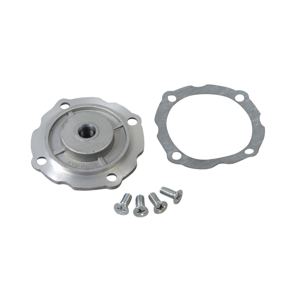 Clutch Accessory Kit for 17 Tooth Semi-Auto Clutches on TaoTao ATK125A, GK110, & Jeep Auto Go-Karts showing metal parts including screws, nuts, a clutch cover, gear, actuator plate, and clutch shaft rotor.