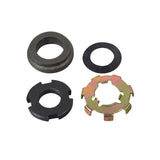 Clutch Accessory Kit for 17 Tooth Semi-Auto Clutches on TaoTao ATK125A, GK110, & Jeep Auto Go-Karts, displaying metal rings, nuts, gears, and other hardware components arranged together.