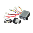 ZK2430HB-FS Throttle & Control Module Bundle for Razor E200 (Versions 13-23) & E300 (Versions 11 & 13-19), featuring a close-up of the control module with visible wires and connectors.