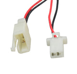 ZK2430-D-FS Control Module with 4-Wire Throttle Connector for the Razor Pocket Rocket (Versions 27+), featuring a close-up of the white plastic connector and red and black wires.