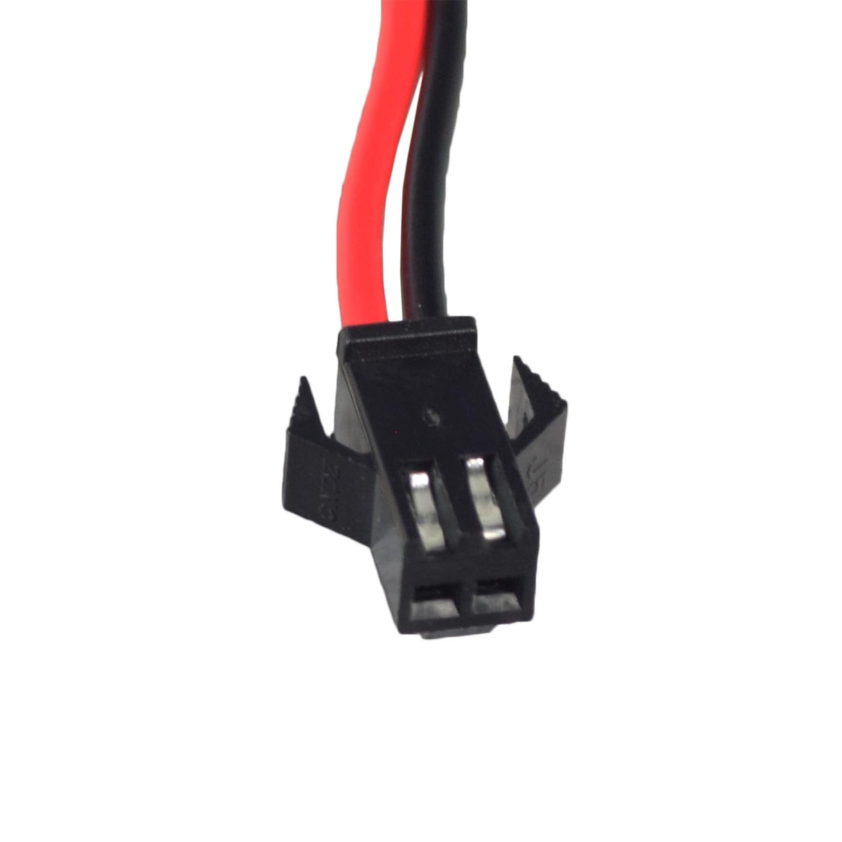 Close-up of the 12 Volt LBD8 Controller for the Avigo Extreme, showcasing a black and silver connector, and red and black electrical wires, essential for scooter functionality.