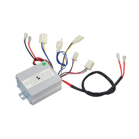 24 Volt 250 Watt Controller for the Motovox MBxXSe Micro-Mini Bike, featuring visible wires and connectors, essential for replacing or upgrading the scooter’s control system.