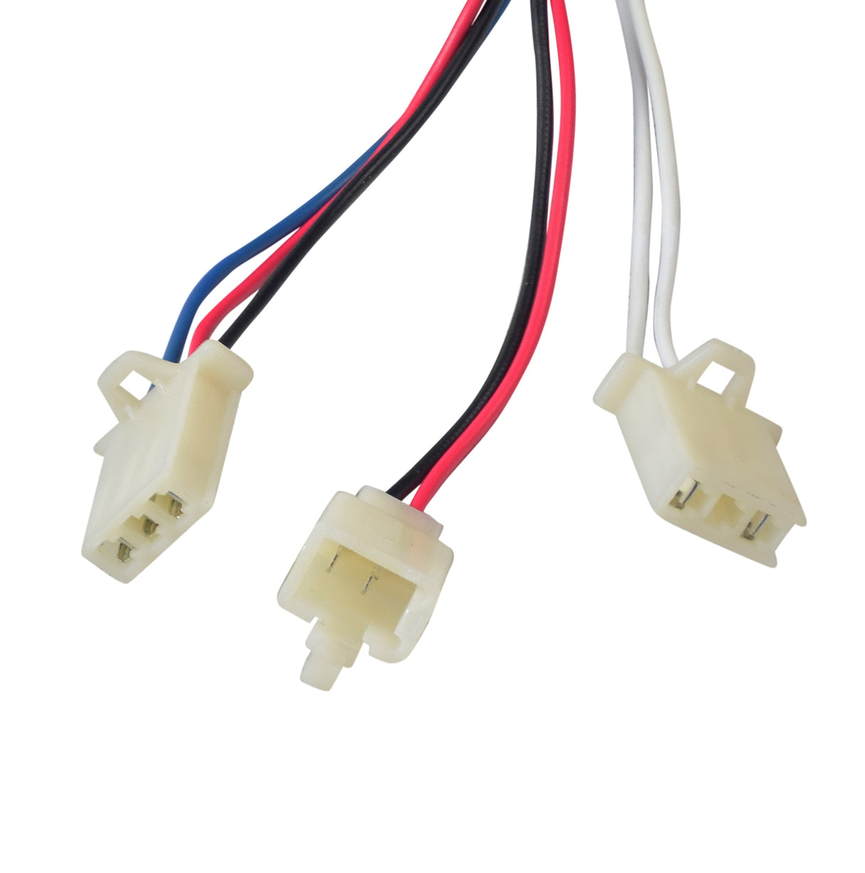 Close-up of the 24 Volt TRE2423V Controller for the Pulse ATV Quad Ride-On, highlighting its intricate wiring and white plastic connectors essential for the ATV's electronic functions.