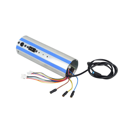 Control Module for the Ninebot ES1/ES1L Electric Scooter, featuring a silver rectangular device with wires and connectors, essential for seamless plug-and-play replacement.