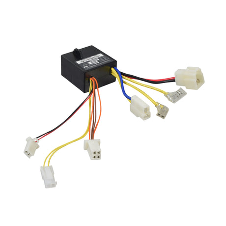 ZK2400DH Control Module for the Razor Power Core E100, featuring several colored wires and connectors for seamless replacement of the original control module in the Razor Power Core E100 scooter.