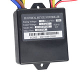 ZK1200-DH-LED 12 Volt Control Module for the Razor Power Core E90 Glow, featuring a black box with colorful wires, a white label with a barcode, and multiple connectors for easy replacement.