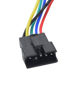 Close-up of the UD1-UL 36 Volt Brushless Motor Control Module with Bluetooth for the Jetson® Bolt Electric Bike, showing the black electrical connector with colorful wires.