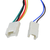 Close-up of the UD1-UL 36 Volt Brushless Motor Control Module with Bluetooth for the Jetson® Bolt Electric Bike, showing the white plastic connector with metal end and colored wires.