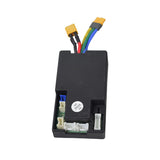 Control Module for Razor Electric Party Pop & Electric Tekno Scooters, featuring a black box with multiple wires and plug-and-play connectors for easy installation, ensuring a quick and seamless replacement.