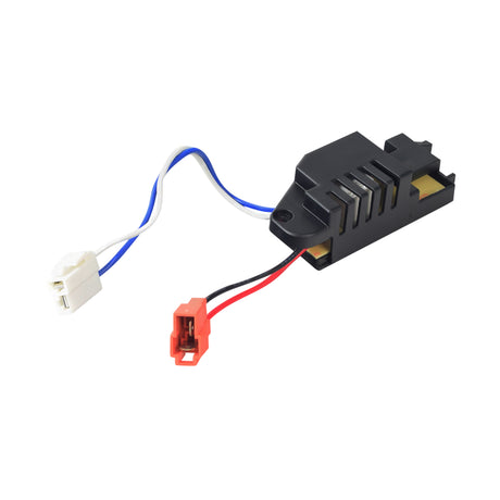 12 Volt Controller for the Rollplay 12 Volt Nighthawk, featuring a black plastic case with visible wires and plug connectors for easy installation.