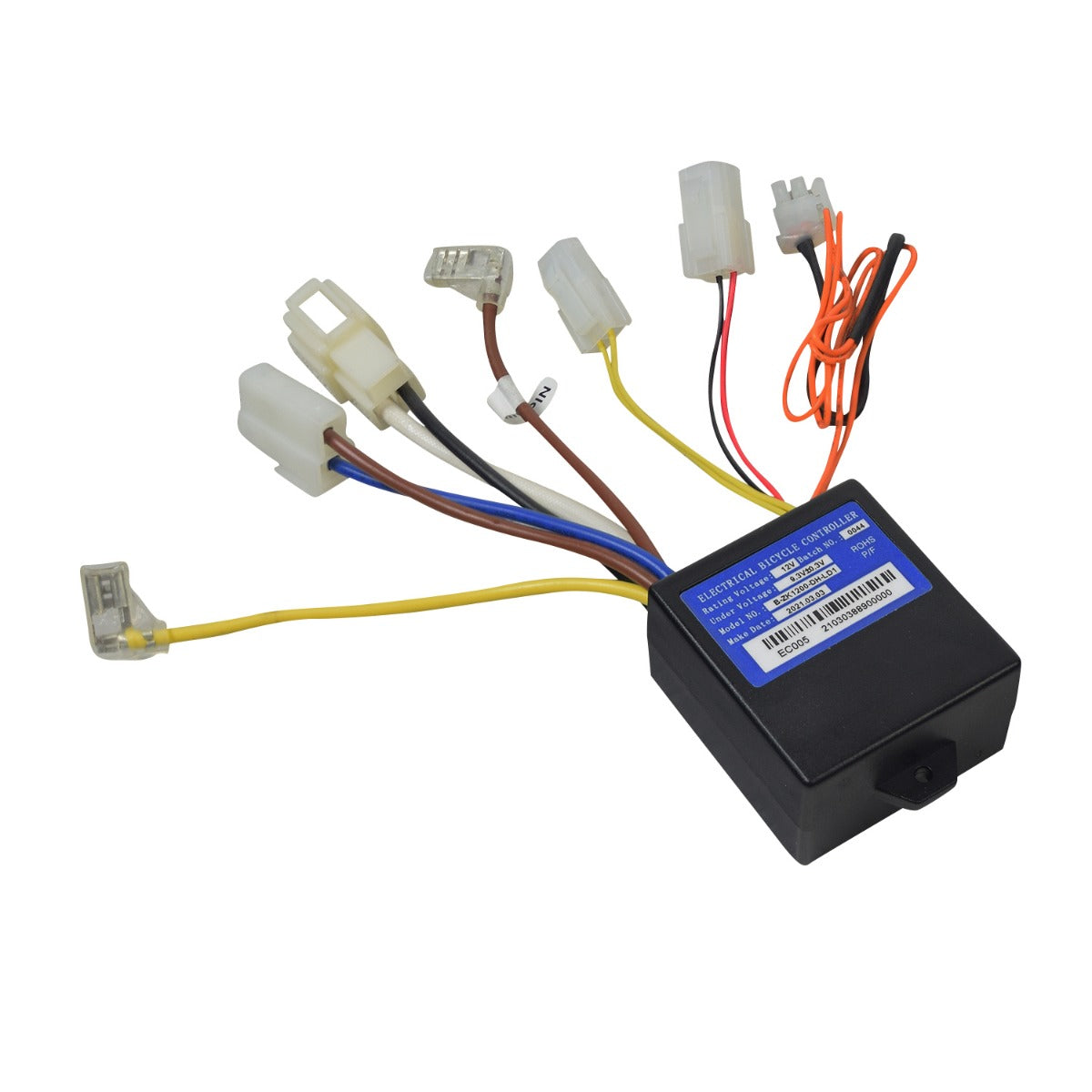 12 Volt B-ZK1200-DH-LD1 Control Module with multiple colored wires and connectors, designed as a direct replacement for faulty controllers.