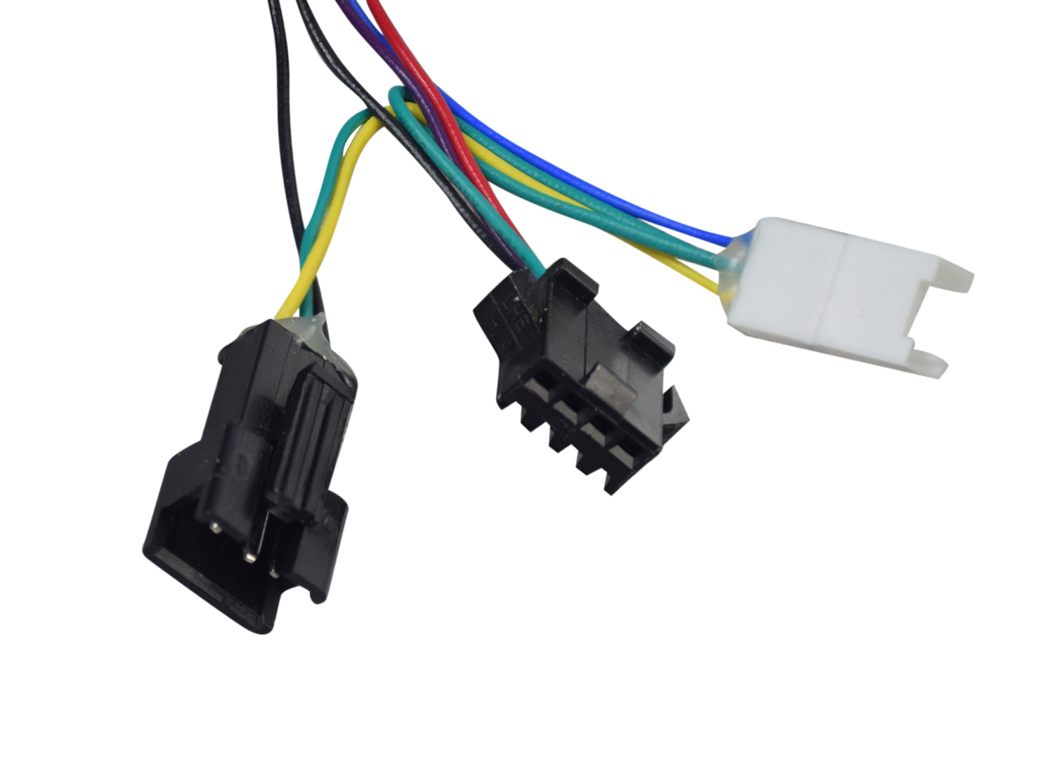 36 Volt Controller for the Gyroor C3 Electric Bike, featuring multiple colorful wires and a black electrical connector, essential for managing motor, speed, and acceleration functions.