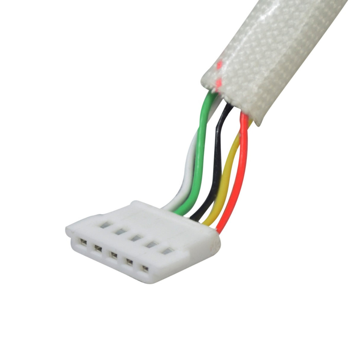 Close-up of the Control Module for GOTRAX Apex & Apex XL Electric Scooters showing multiple colorful wire connectors attached to a white plastic tube.