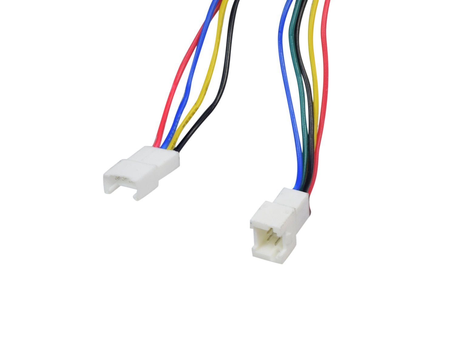 Close-up of the 36 Volt Controller for Ninebot by Segway ES2 & ES4 Electric Scooters, showing several colored wires and white connectors, highlighting its intricate wiring and connectivity components.