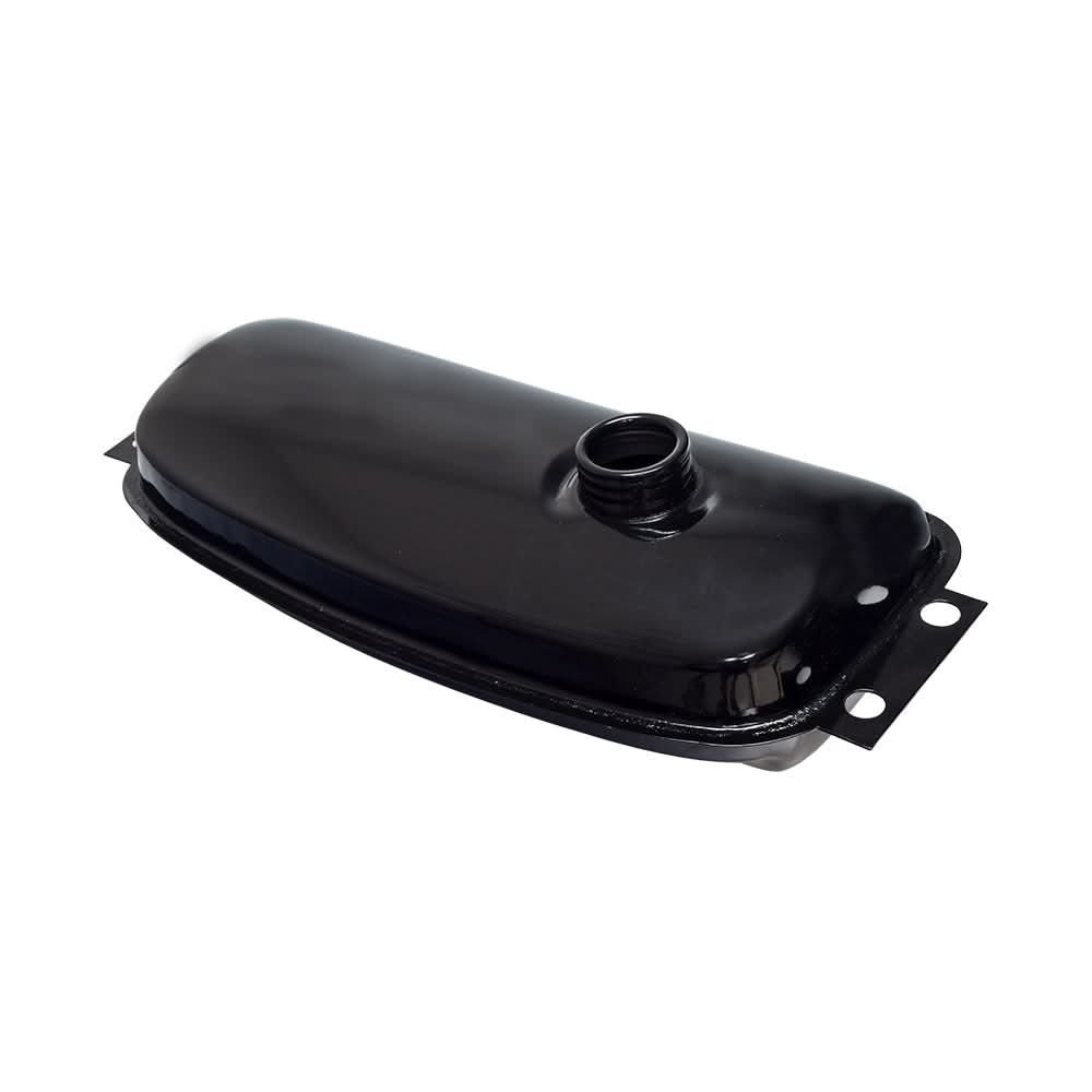 Fuel Gas Tank for 150cc - 250cc Hammerhead Off-Road® & Kandi Go-Karts (Blemished), featuring a black metal tank with a cap, suitable for replacing old tanks in various go-karts.
