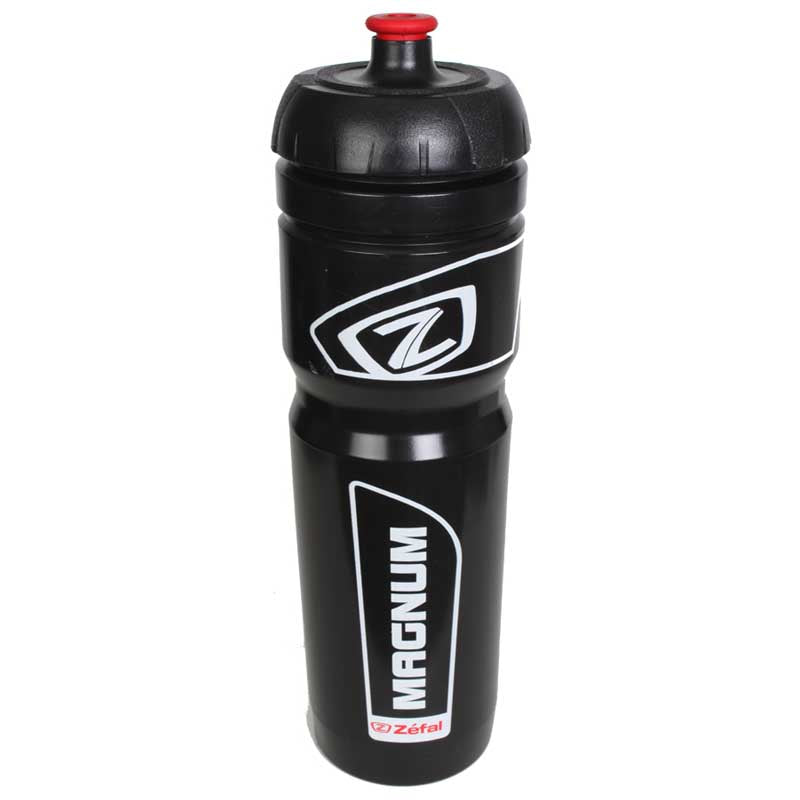 164 Magnum 33 oz. Water Bottle with a red lid, featuring a white logo, designed for easy squeezing and large capacity, ideal for hydration on the go.